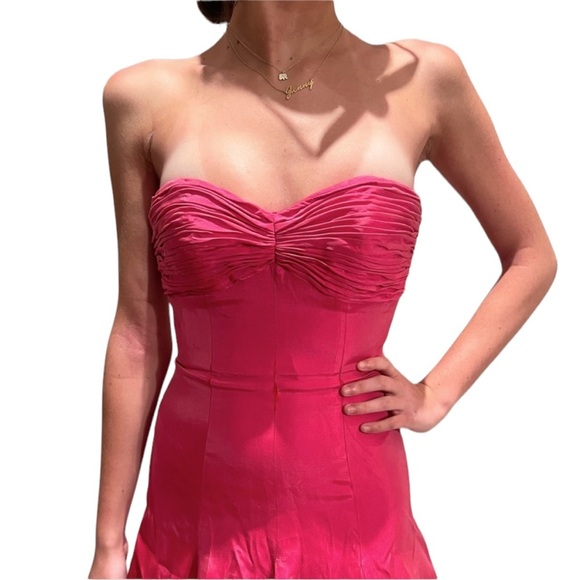 Jovani Strapless Gown Pink - Picture 4 of 5